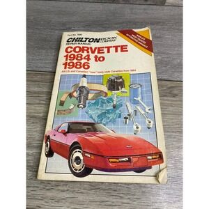 Chilton Repair Manual Chevrolet Corvette 1984 to 1986 C4 Part No 7682 Vintage